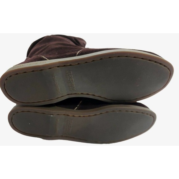 SPERRY Top Sider Boots Women's Size 7.5M LEATHER Upper Chocolate Brown. - Picture 12 of 15